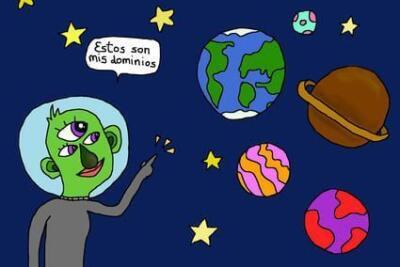 extraterretre con sus dominios