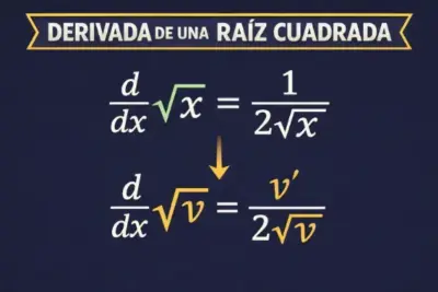 Derivada de una raíz cuadrada