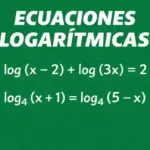Ecuaciones logarítmicas: ejemplos y ejercicios interactivos
