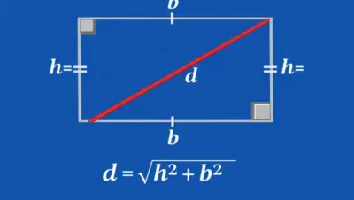 diagonal de un rectángulo