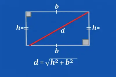 diagonal de un rectángulo