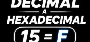 pasar de decimal a hexadecimal