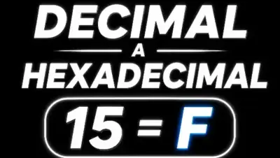 pasar de decimal a hexadecimal