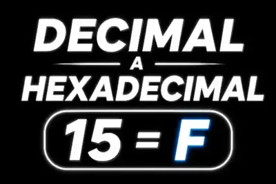 pasar de decimal a hexadecimal