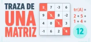 traza de una matriz