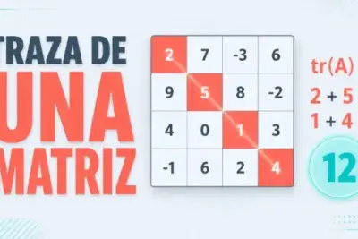 traza de una matriz
