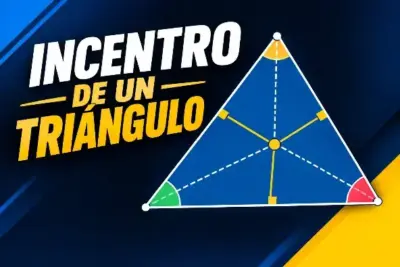 Imagen visual del incentro de un triángulo