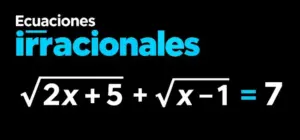 ejemplo de ecuación irracional