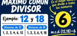 Ejemplo de máximo común divisor