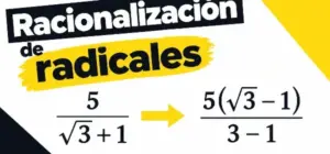 Ejemplo de racionalización de radicales