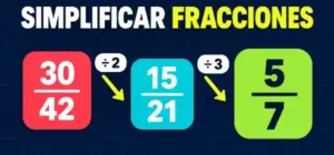Ejemplo de como simplificar fracciones