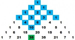 como se resuelve el triangulo de pascal