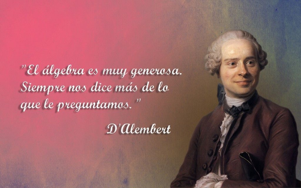 que es el álgebra según D'Alembert